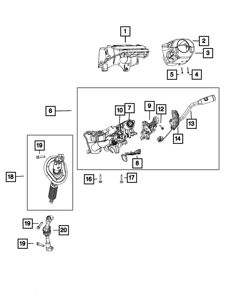 Genuine Mopar Gearshift Lever 68374073AC