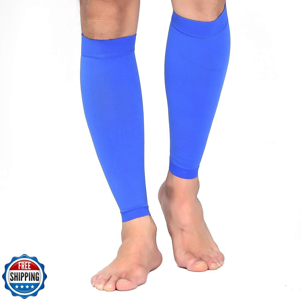 TOFLY Calf Compression Sleeves for Men & Women - 1 Pair Footless Support for Circulation & Recovery