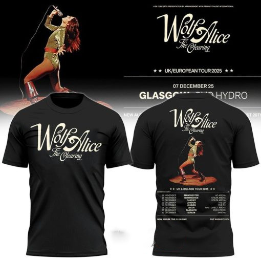 Wolf Alice The Clearing Tour 2025 cotton T Shirt Full Size S-5XL BO1997