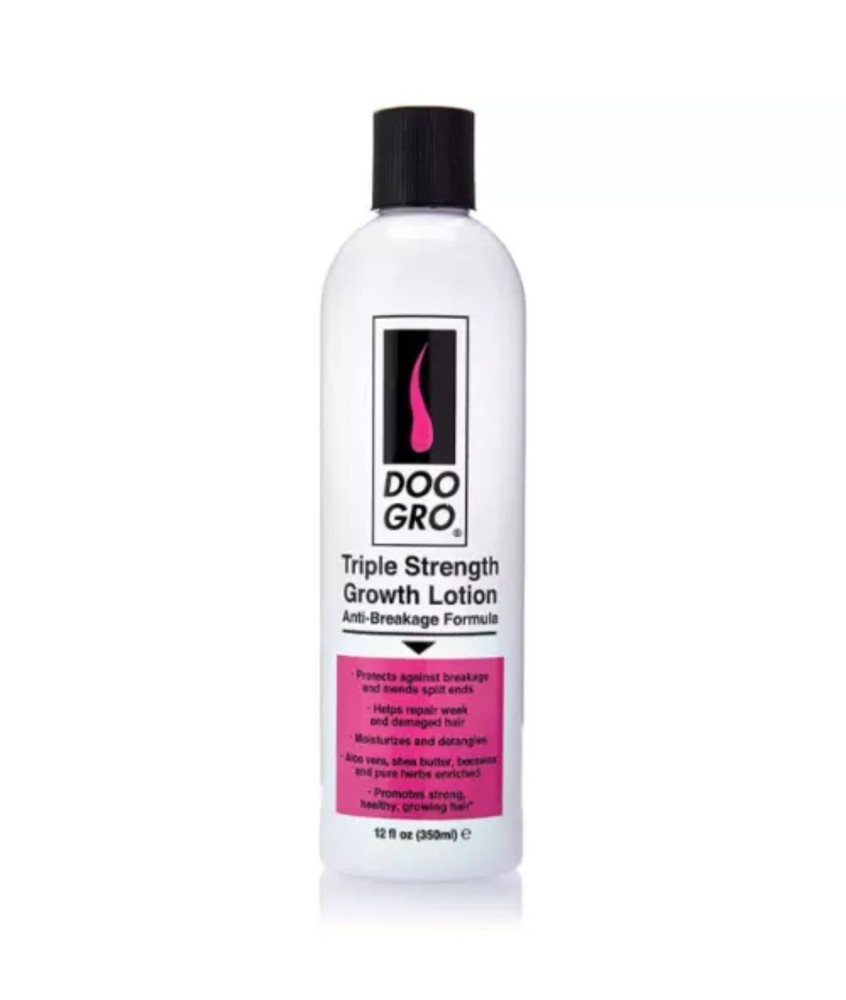 DOO GRO Triple Strength Growth Lotion 12oz reduces breakage for stronger hair