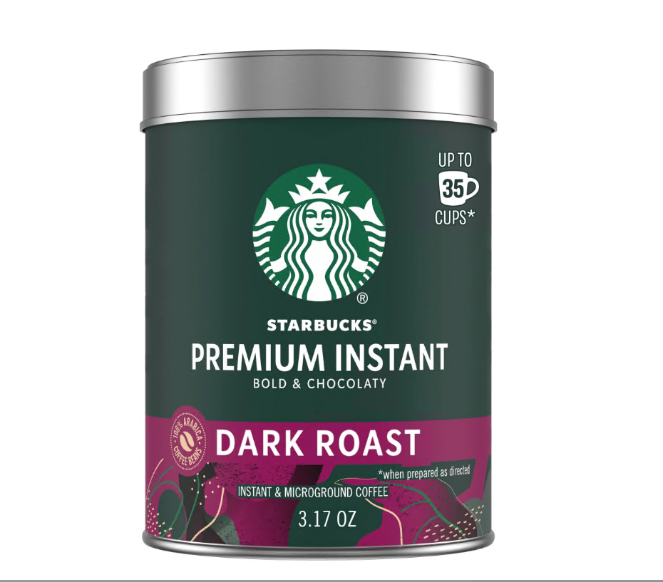 Starbucks Dark Roast Instant Coffee 90g Rich Bold Flavor