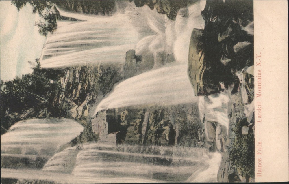 Haines Falls, NY New York Falls, Catskill Mountains Original Vintage Postcard