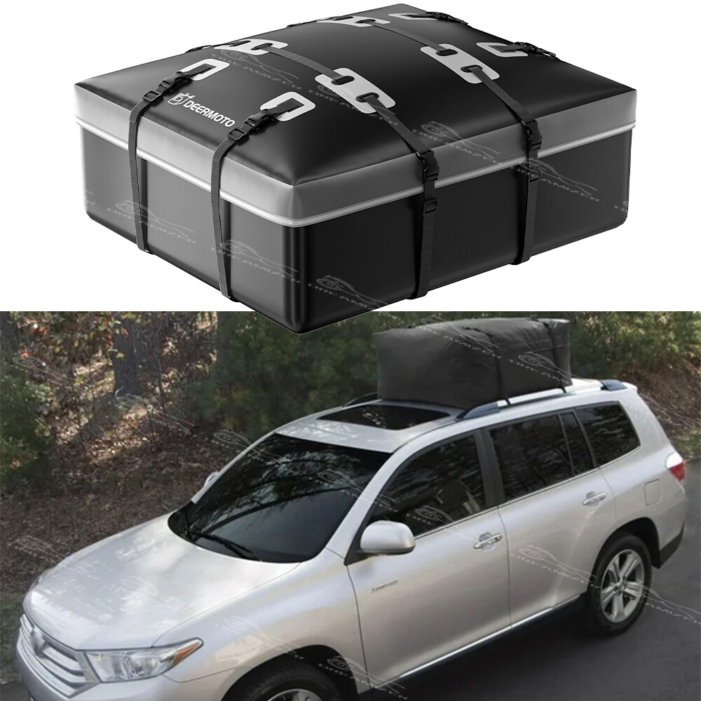 15 Cubic For Toyota Higlander Roof Bag Cargo Carrier Waterproof Luggage Storage