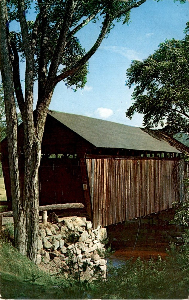 Old Covered Bridge, Bradford, New Hampshire, Carleton Allen, Forward's Postcard