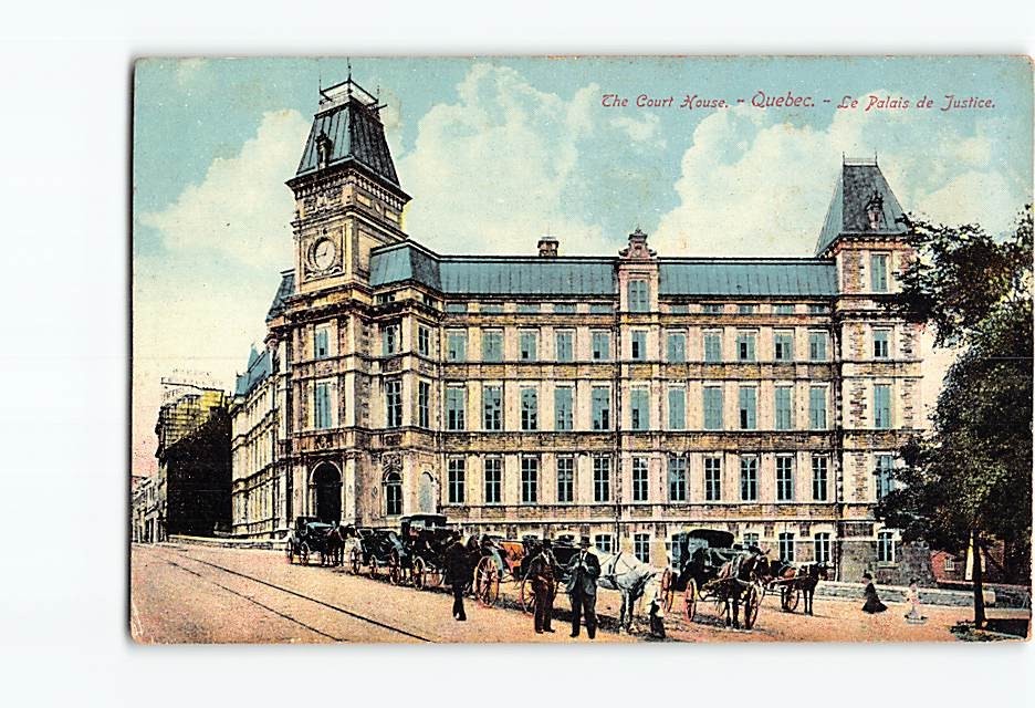 Postcard Court House Quebec Canada