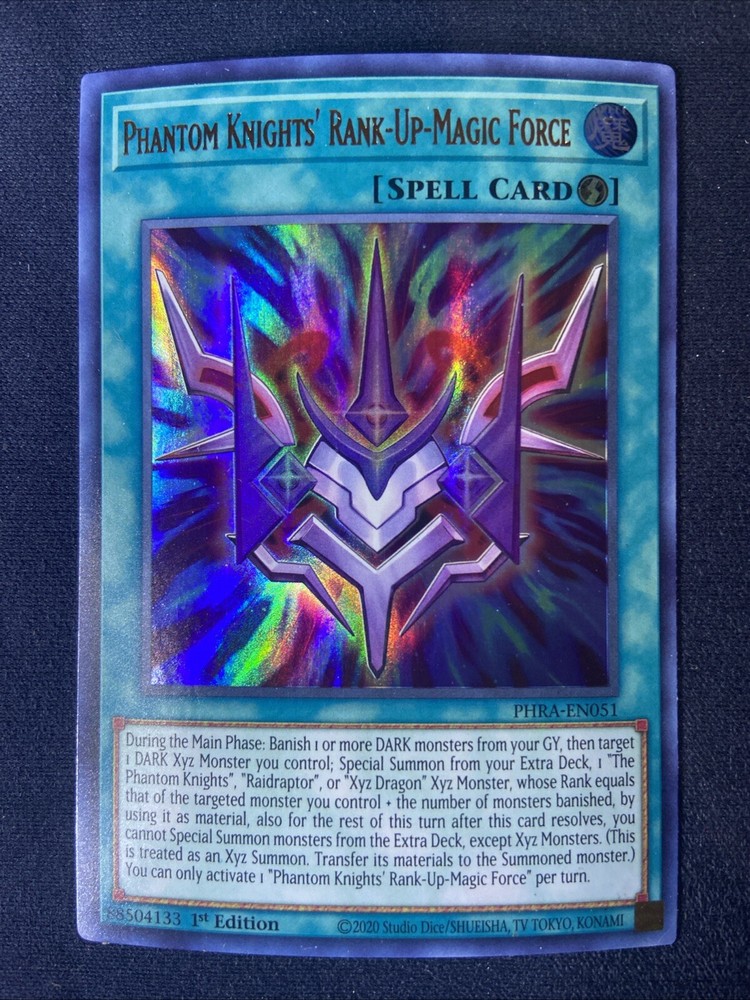Phantom Knights Rank-Up-Magic Force PHRA-EN051 Ultra Rare 1st Edition NM Yugioh Card