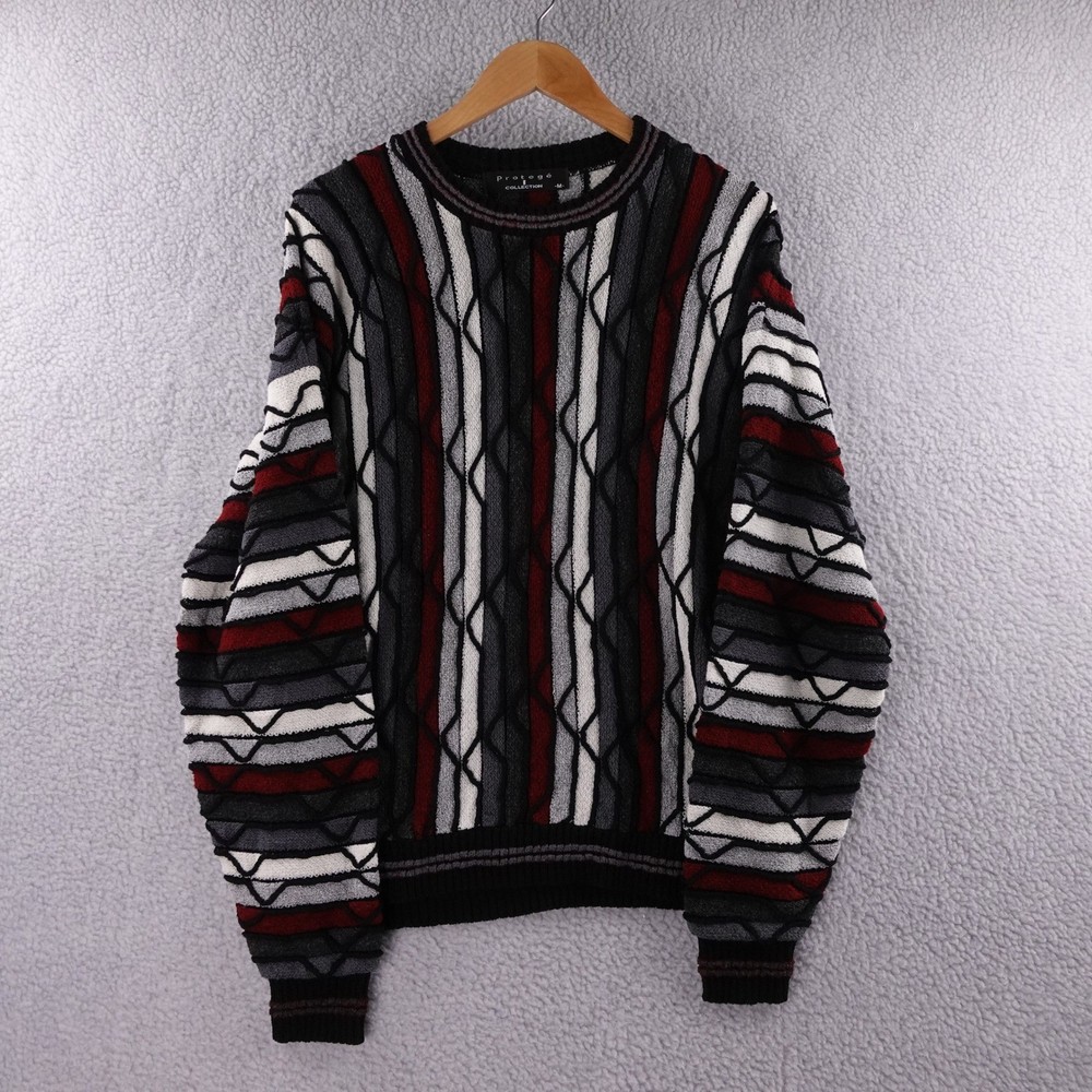 Vintage Protege Collection 3D Knit  Coogi Style Sweater Men's M