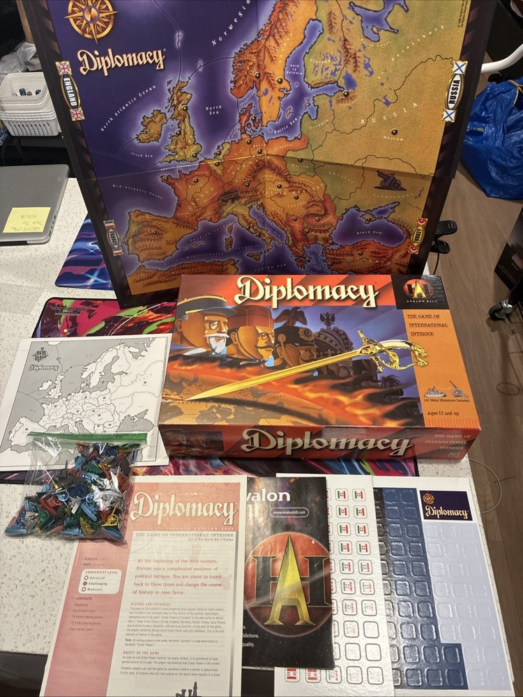 NEW SEALED Diplomacy 1999 Avalon Hill Hasbro Game of International Intrigue