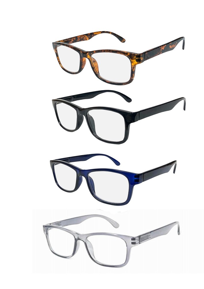 4 Pack Blue Light Blocking Reading Glasses for Men and Women – Anti Eye St