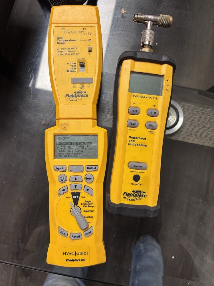 Fieldpiece HVAC Tool Lot HG1 HVAC Guide Superheat Subcooling CalculatorR22 R410A