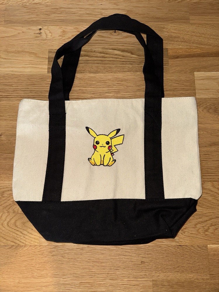 Pikachu Embroidered Tote Bag