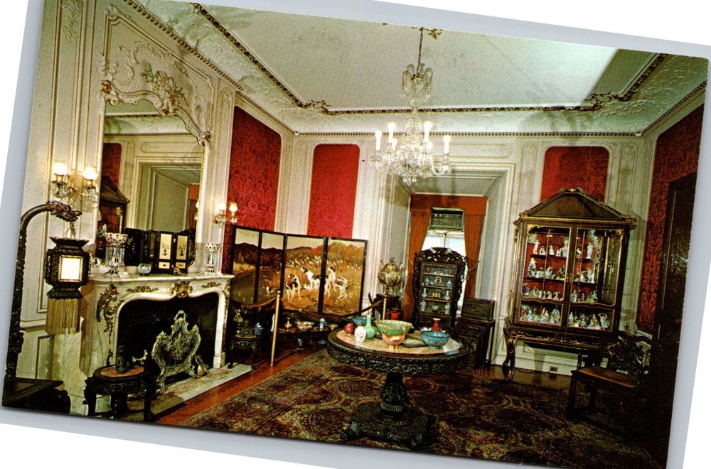 Vintage Postcard International Eastern Star Temple Treasure Room Washington DC