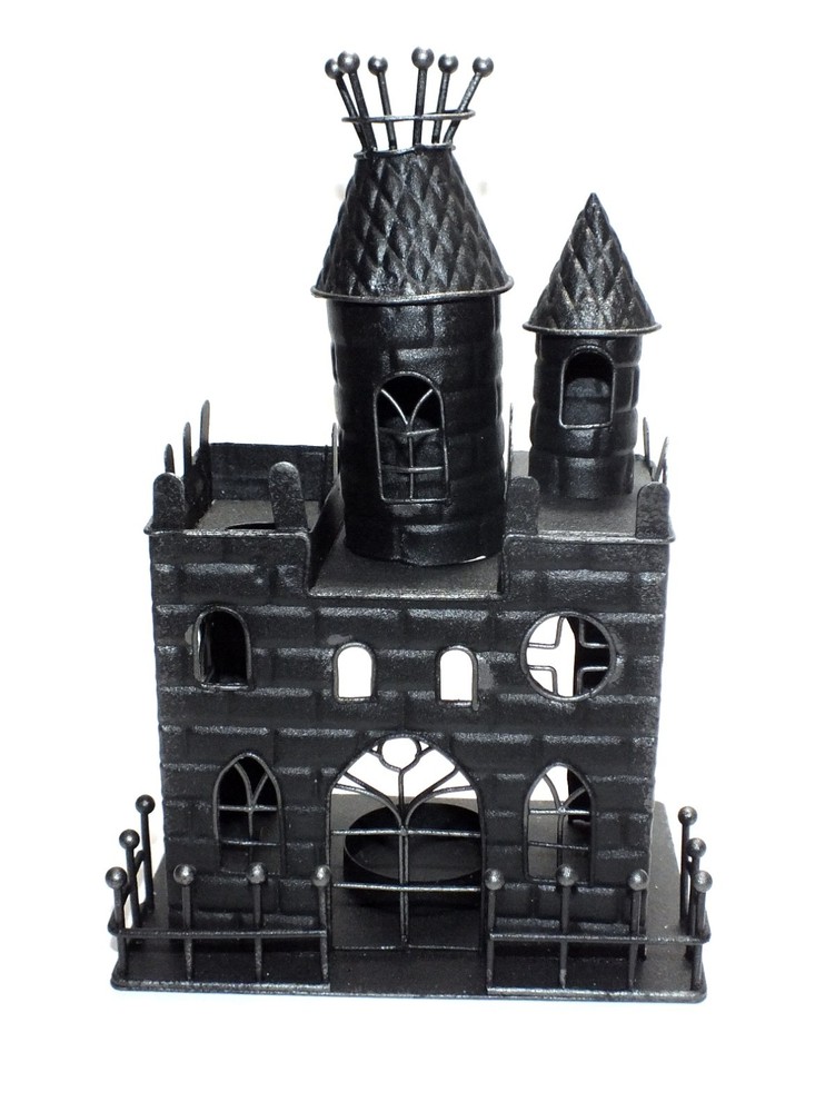 Halloween Metal Smaller Haunted House Tealight Candle Holder Target Brand 2009