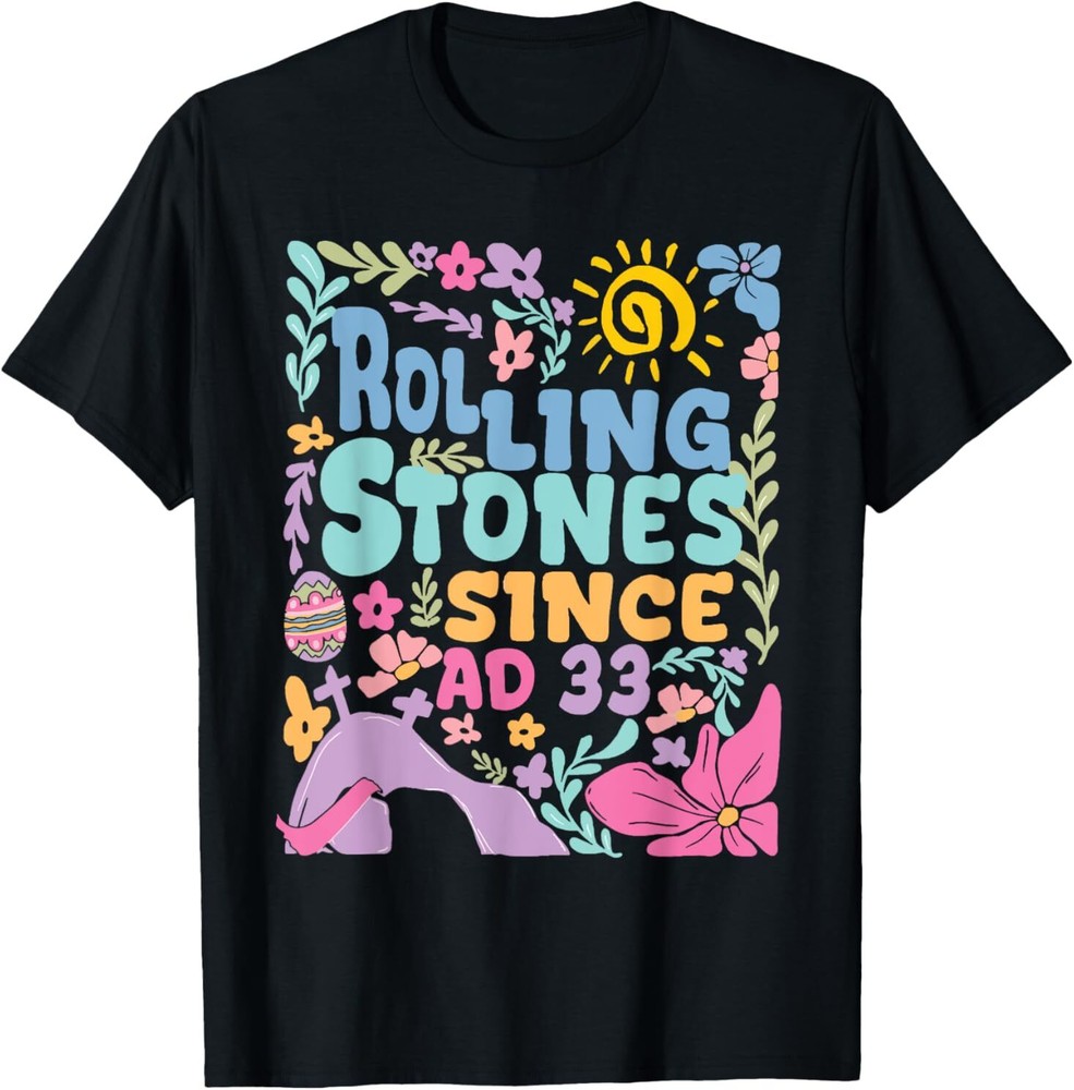 Stone Rolled Away He Is Alive Retro Christian Easter Tee  