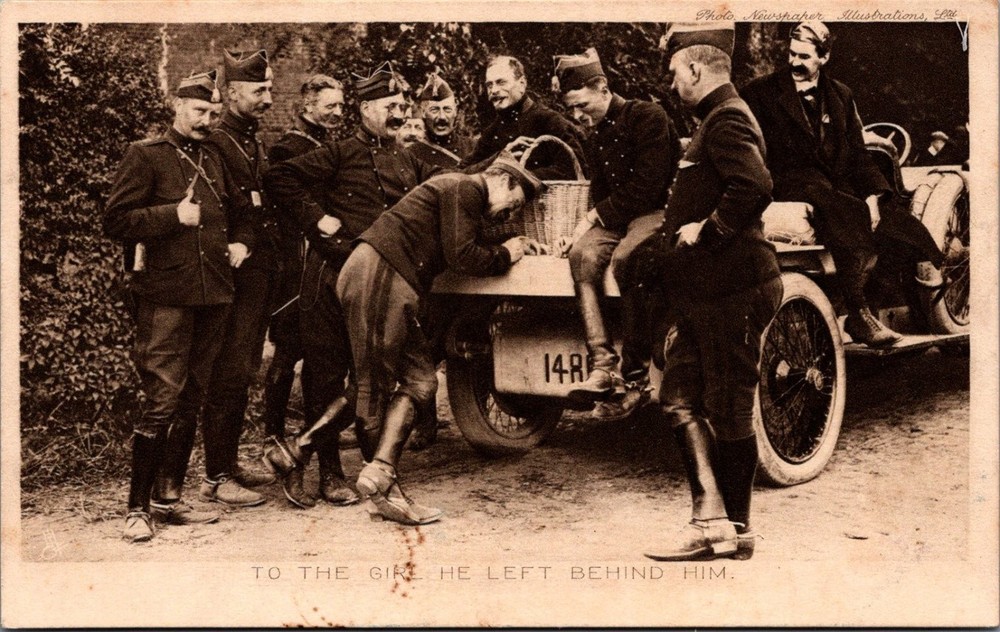 1914 WWI Belgian Officers 'Last Letter' Tuck's Photogravure Postcard