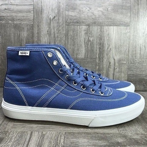 Vans Gilbert Crockett High Top Blue Canvas Skate Shoes Mens 13 721356