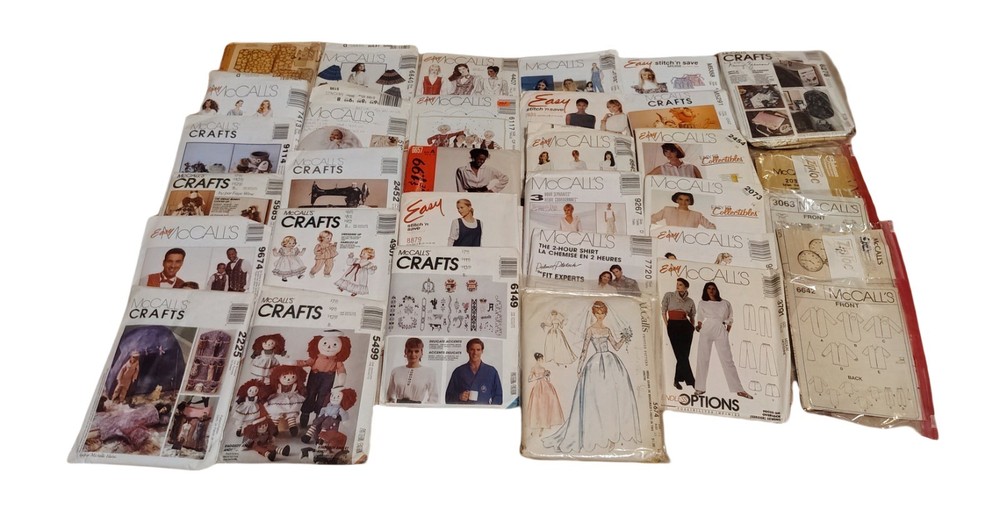 McCall's Vintage Sewing Patterns Lot - Dress, Shirt, Crafts, Costume, Pants