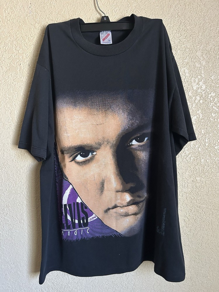 Vtg Elvis Presley T Shirt 1993 Jerzees Size LARGE Made In USA Elvis Magic Rare