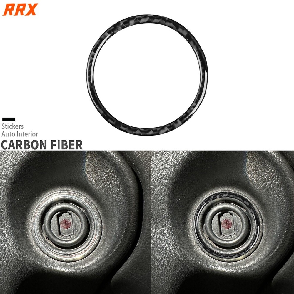 Real Carbon Fiber Ignition Switch Cover Trim For Benz G-Class W463 G55 G63 04-12