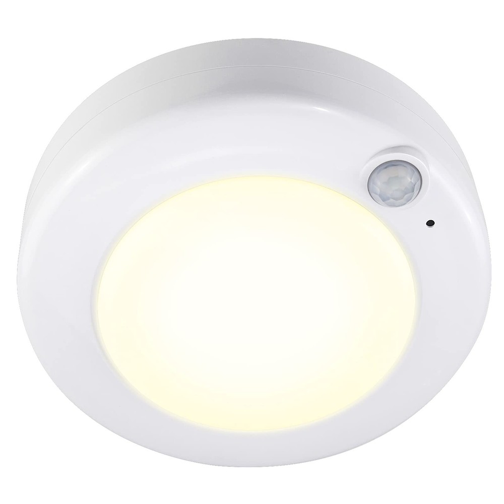 Motion Sensor Light Battery Powered Ceiling Light Indoor Overhead Light Wirel...