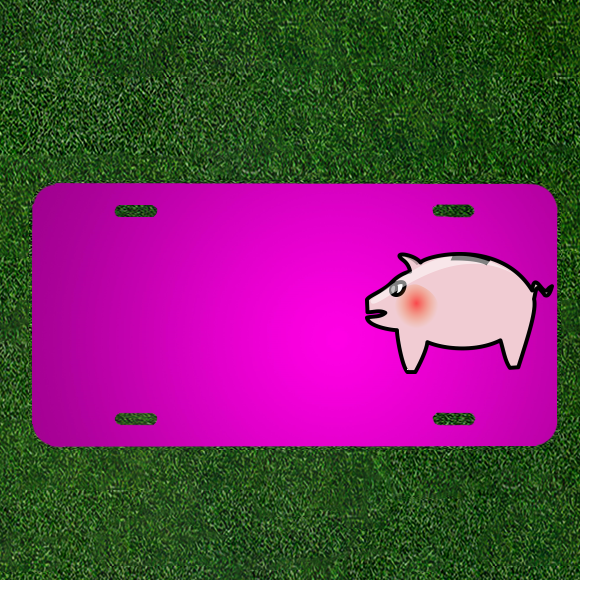 Personalized Car License Plate Piggy Bank with Custom Name