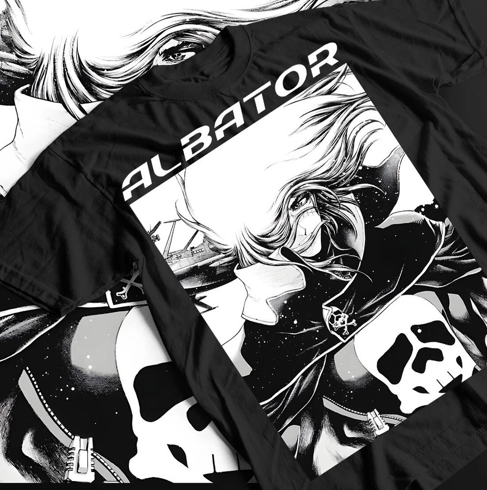 Anime Captain Harlock T-Shirt Black Gift For Friends