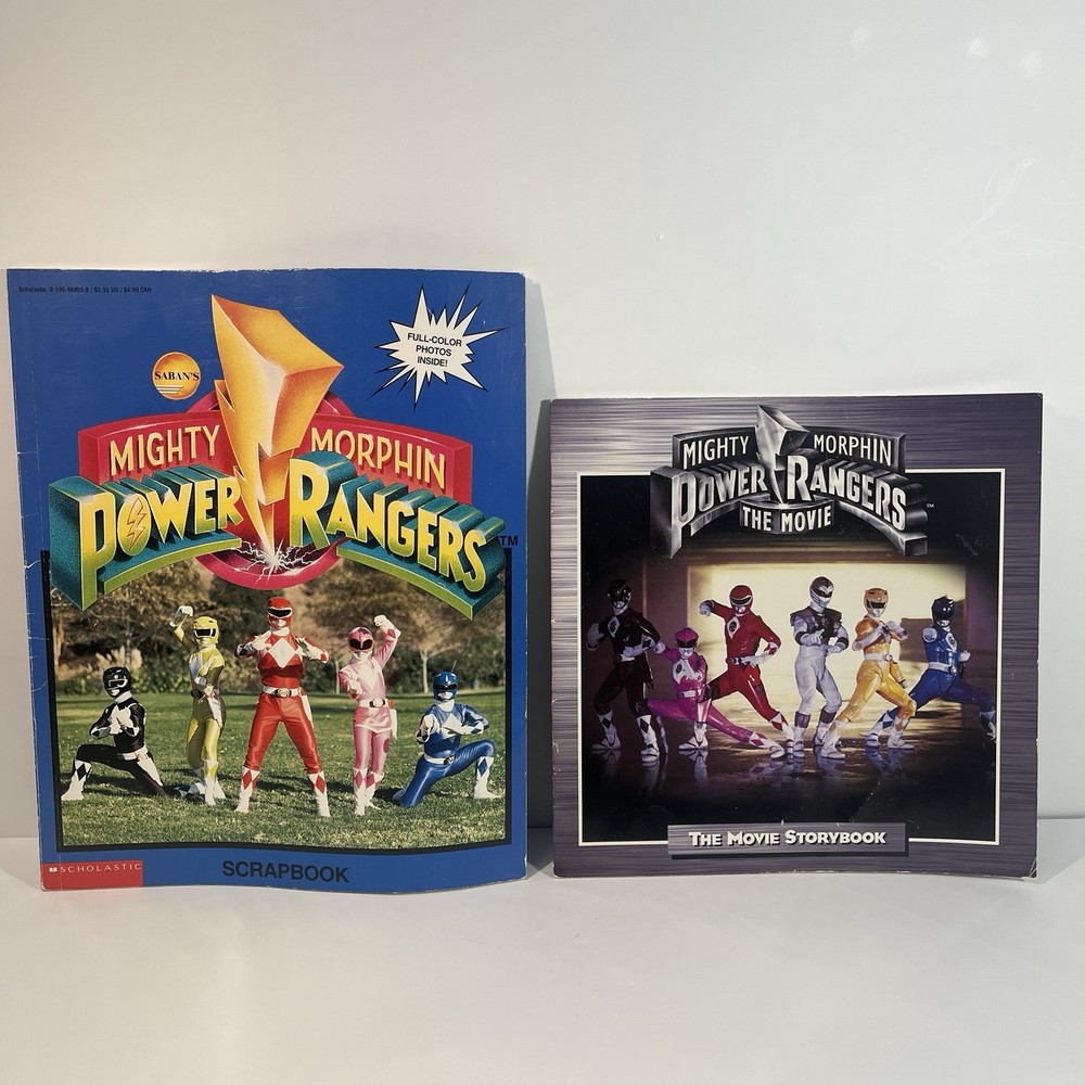Mighty Morphin Power Rangers  Storybook & Scrapbook Paperback Krulik 1995 Vtg