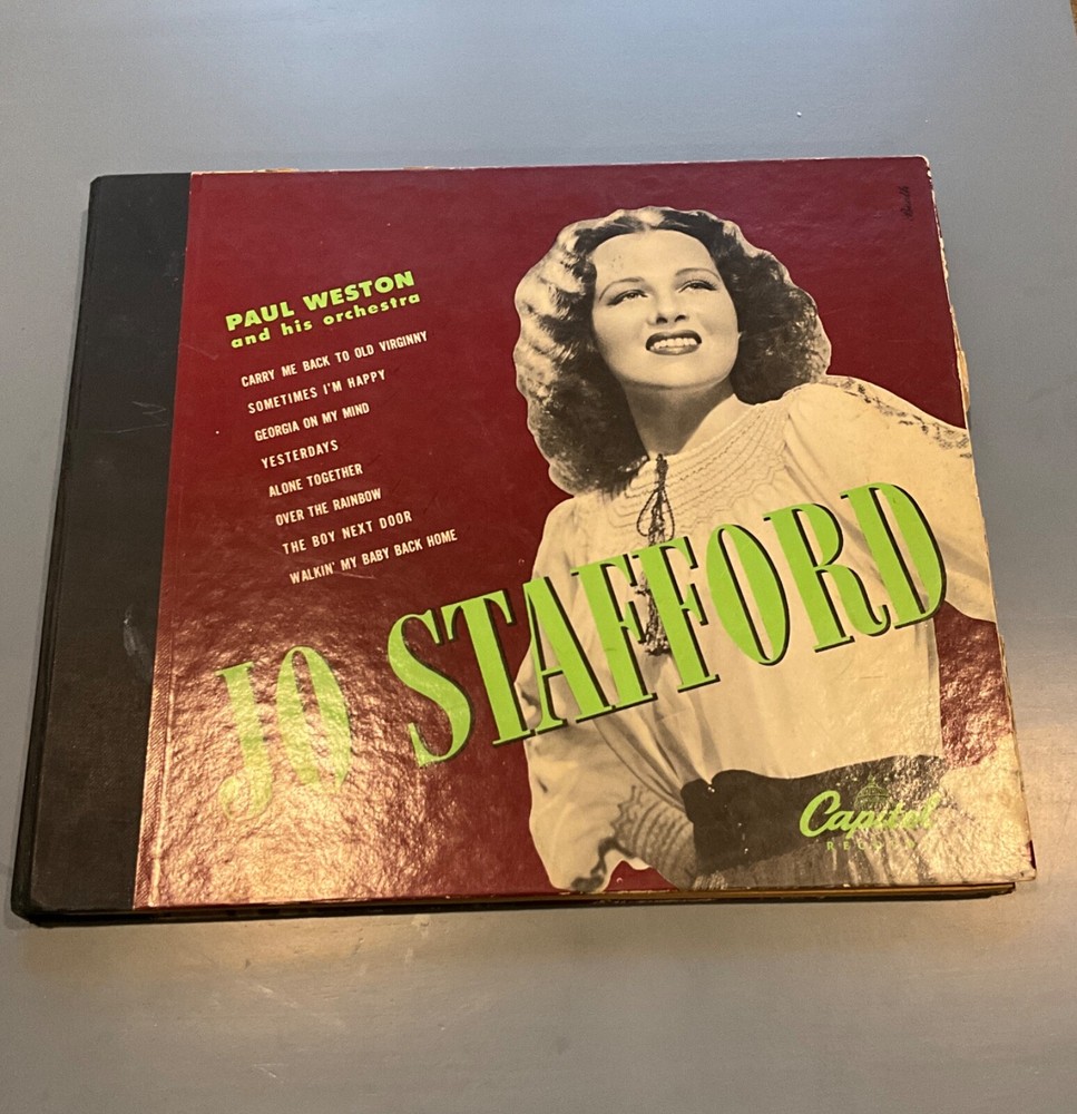 Jo Stafford  G.I. Jo Paul Weston and His Orchestra 78s Four Album Book Set 1946