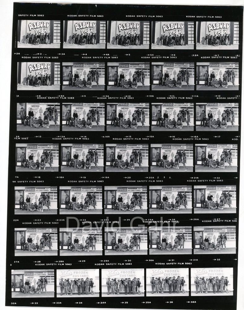 '77 Southside Johnny & The Asbury Jukes Original Gahr Contact Sheet Photo C46