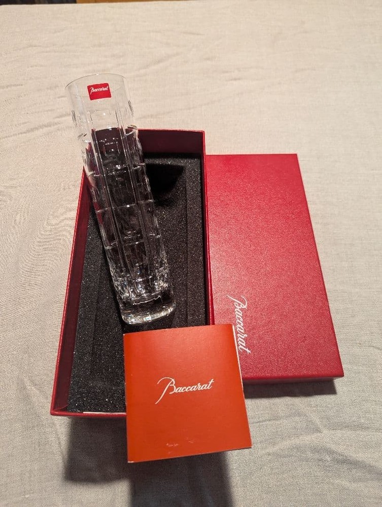 Baccarat Equinox Flower Vase Crystal Glass Made in France