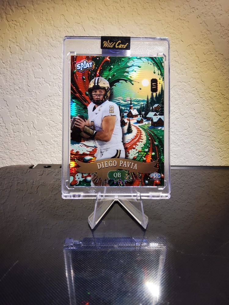 Diego Pavia 1/1 - 2025 Wild Card Splat Holiday