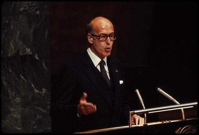 New York NY USA Valery Giscard d'Estaing 1978 UN General Assembly Speech
