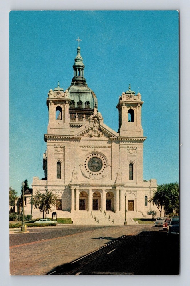 Minneapolis MN- Minnesota, Basilica Of St Mary, Antique, Vintage Postcard