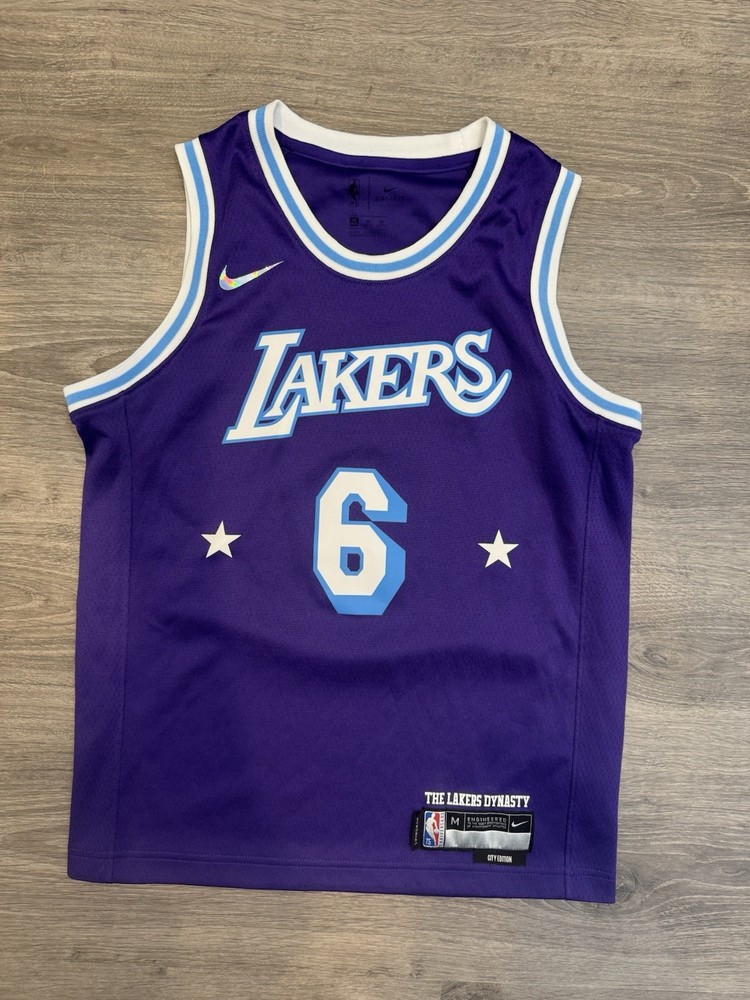 Lebron James Lakers City Edition Diamond Nike NBA Authentic Jersey Youth Medium