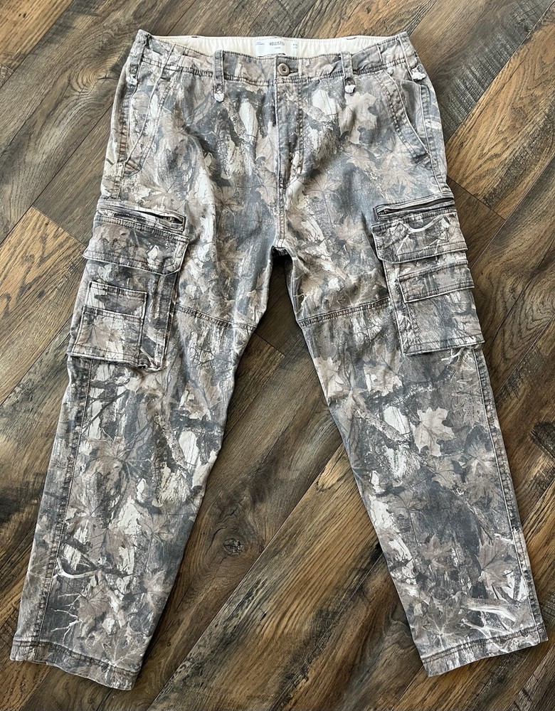 Men’s Abercrombie & Fitch Loose Camo Cargo Pants 36x32