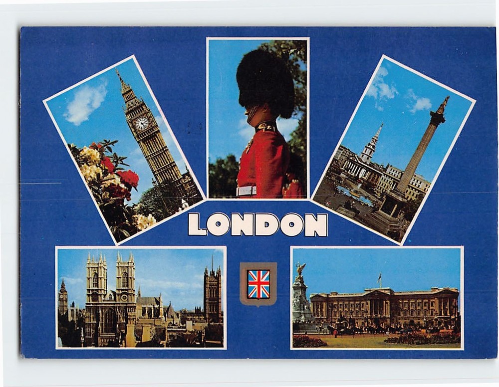 Postcard Famous Places and Landmarks in London England