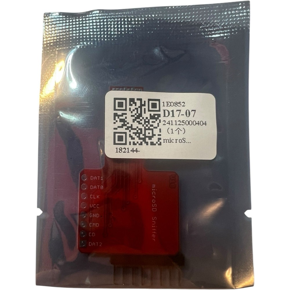 MicroSD Sniffer Board TF Card Debug Adapter SPI SDIO Breakout Red