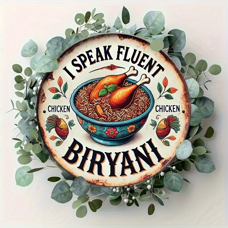 I Speak Rice Fluently Retro Metal Sign 8x8 Inch