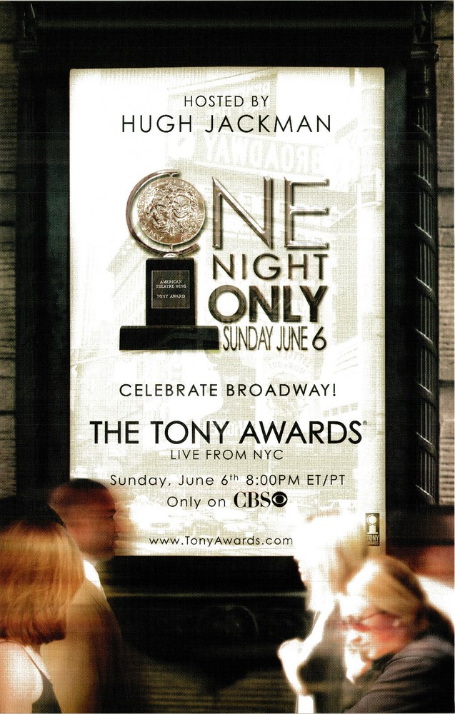 Tony Award ~June 5, 2005 Broadway Poster~ HUGH JACKMAN ~ Musical & Drama Awards