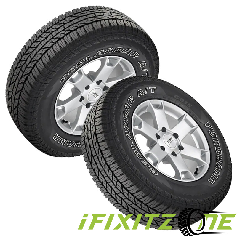 2 Yokohama Geolandar A/T G015 OWL 235/75R17 108T All Terrain Any Weather 3PMSF
