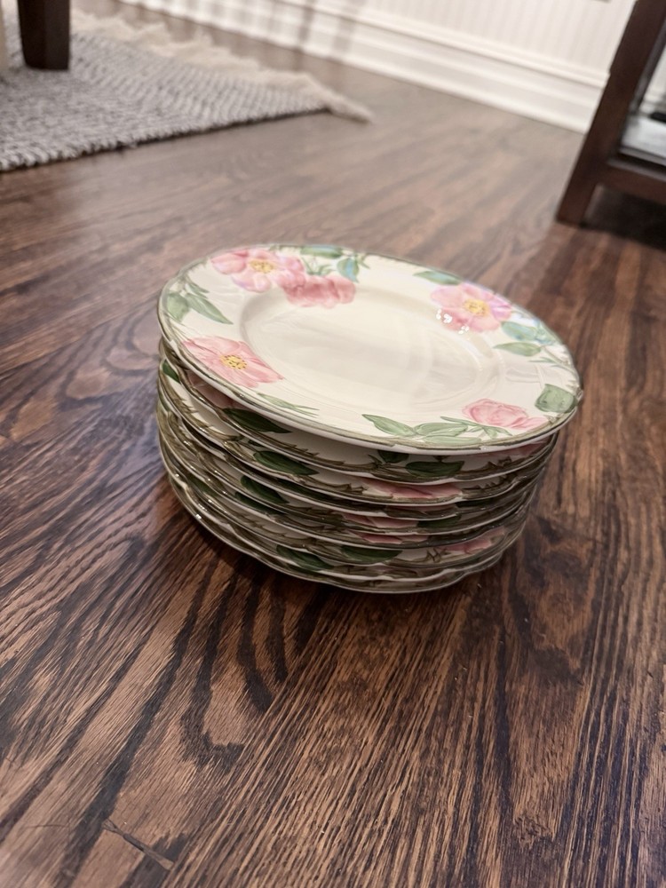 DESERT ROSE FRANCISCAN 7.5” PLATES SET OF 9
