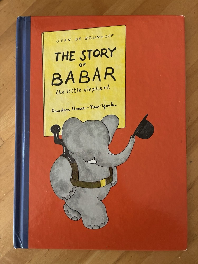 Story of Babar Little Elephant by Jean De Brunhoff 1933 Random House Hardcover