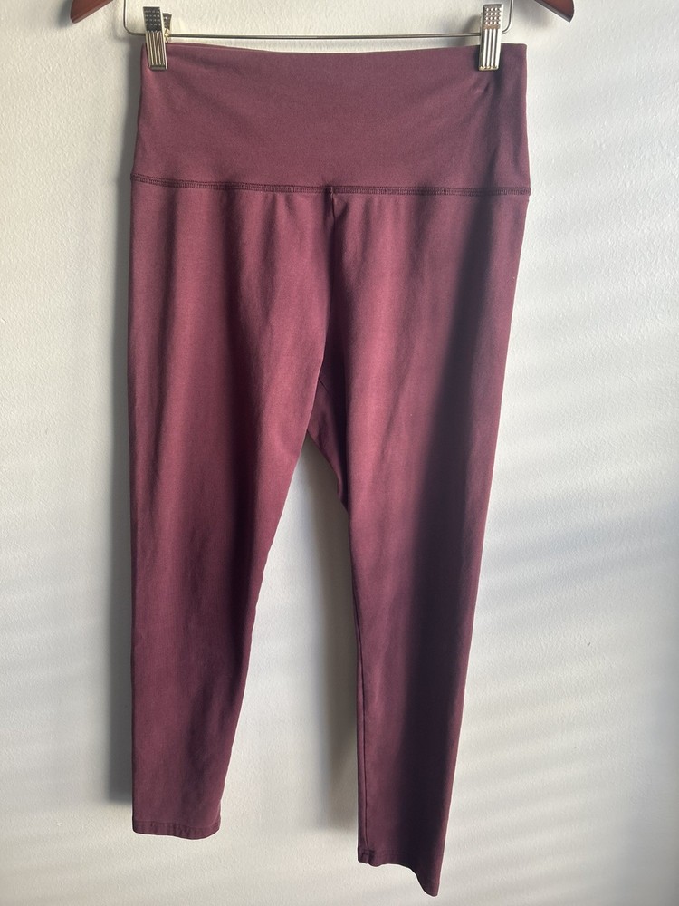Offline By Aerie OG Original Burgundy Leggings Hi Rise Short Inseam Size Large