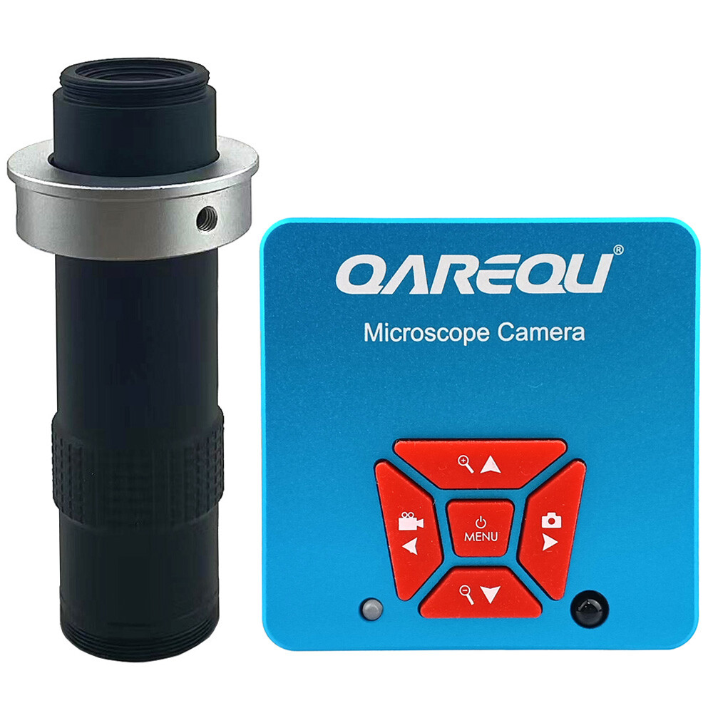 Digital Microscope HDMI USB Camera 60MP Image Capture 2K Video 100X Zoom Lens