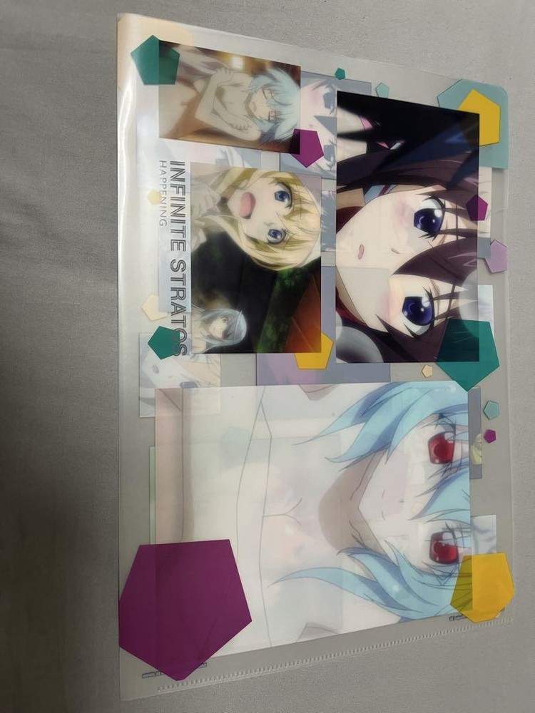 Infinite Stratos Anime A4 Clear File with Character Art