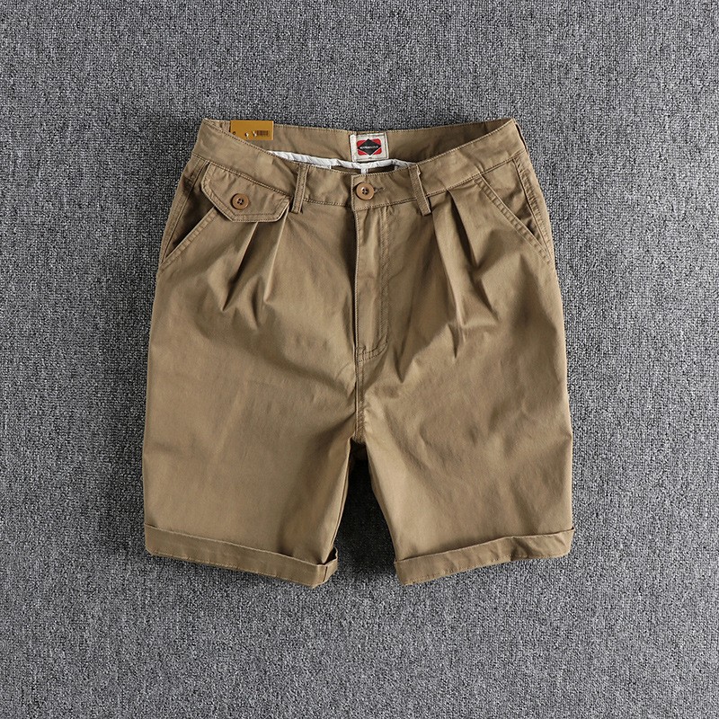 Vintage Men Cargo Shorts Y2K Streetwear Baggy Wide Leg Hip Hop Casual