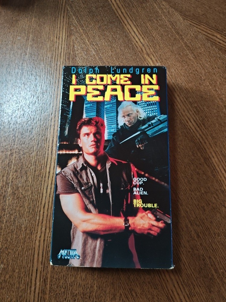 I Come In Peace VHS 1991 Dolph Lundgren Media Home Entertainment Cult Sci-Fi
