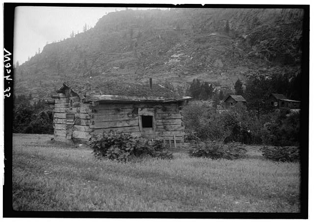 Photo:Omak WA Colville Indian Reservation St Mary's Mission 1900s Cabin