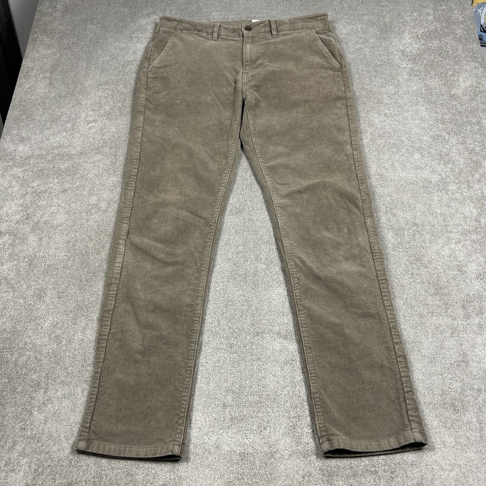 Katin Corduroy Corey Pants Mens 32x32 Brown Stretch Straight Leg Preppy Casual