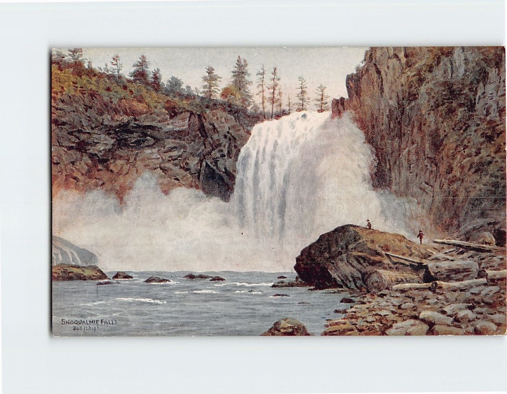 Postcard Snoqualmie Falls Washington USA
